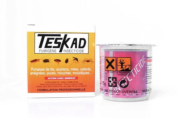 Teskad Insektizid-Fogger gegen Kakerlaken und Schaben, 4er-Set