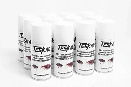 Anti puces aérosol insecticide Teskad régulateur de croissance 150ml en lot de 12
