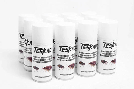 Anti puces aérosol insecticide Teskad régulateur de croissance 150ml en lot de 12