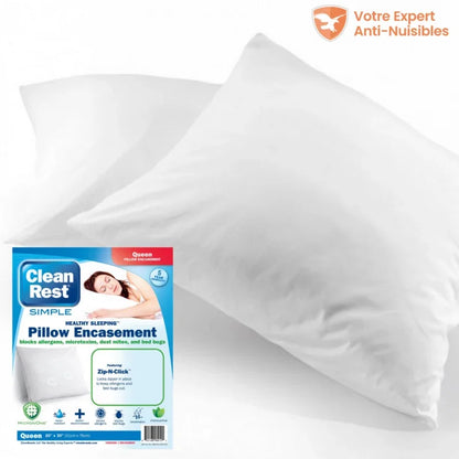 Funda protectora de almohada antiácaros y chinches, 60x60cm