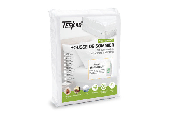 HOUSSE ANTI-PUNAISES DE LIT PROFESSIONNELLE TESKAD® - HOUSSE DE SOMMIER