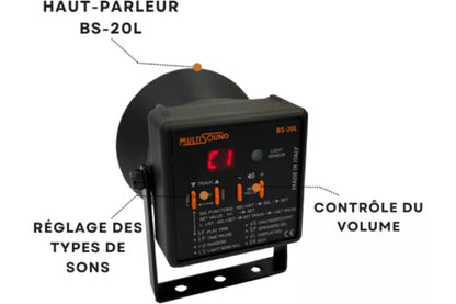 BIRD STOP PRO - Répulsif Sonore anti Pigeons et Oiseaux (couvre 5000m²)