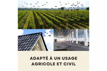BIRD STOP PRO - Répulsif Sonore anti Pigeons et Oiseaux (couvre 5000m²)